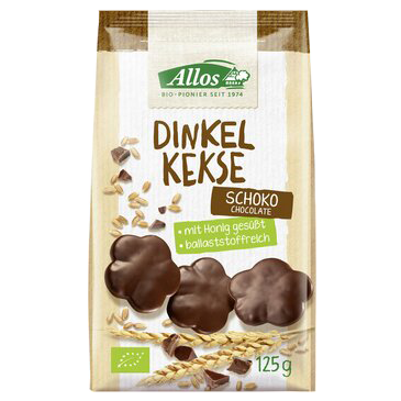 (VB) Dinkel Schoko Kekse Zartbitter (125gr)
